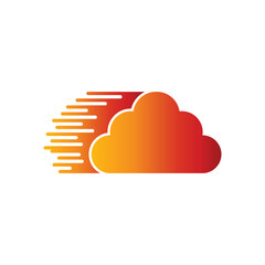 Fast Cloud logo design template