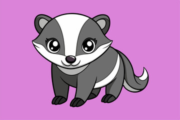 Stunning Badger Graphic Design Element for Creative Projects. Stunning badger graphic. Perfect for digital and print use.