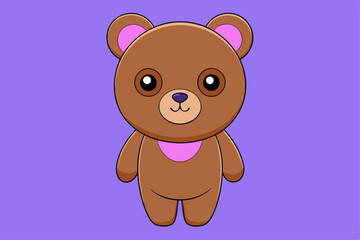 Adorable Bear Vector Graphic For Web And Print , Premium Bear Illustration For All Creative Projects. This premium bear illustration features a cute and playful design perfect for print materials. 