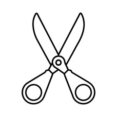 Scissor Line Art Vector Illustration for Print and Digital Use