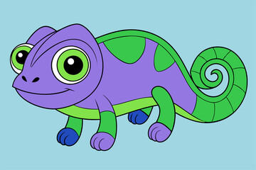 Stunning Chameleon Graphic Design Vector Element for Creative Projects, Perfect for digital and print use.