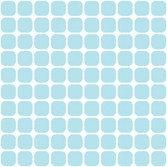 Blue rounded square seamless pattern