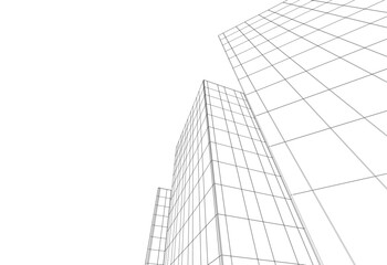 Fototapeta premium architecture building 3d 
