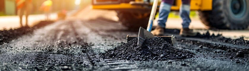 Asphalt Paving Work in Progress