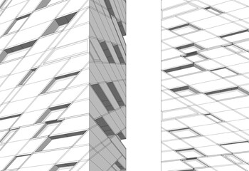 Fototapeta premium Architecture building. Design background