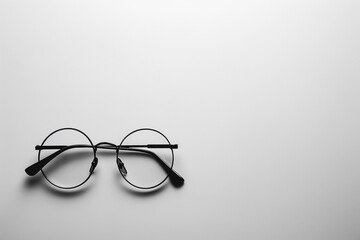 round glasses on a table