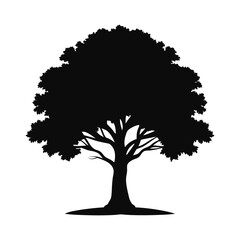 Tree sihlouette vector art design