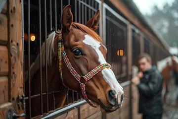 Obraz premium Horse in a Stable