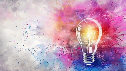 Light Bulb Symbolizing Inspiration, Innovation, and Education
