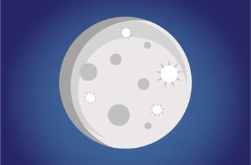 Obraz premium night background with moon