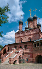 Krutitsky courtyard, view of the Cathedral Church of the Assumption of the Blessed Virgin Mary, 1667-1688, attraction, Moscow