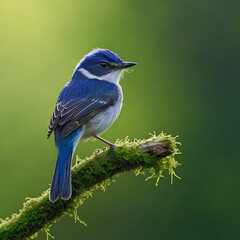 Selective focus shot of a cute finch bird ai design