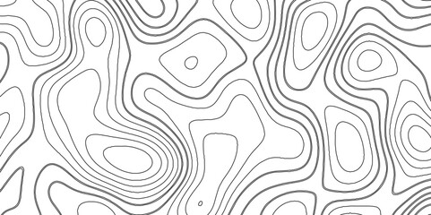 Fototapeta premium Lines Topographic contour lines vector map seamless pattern. Geographic mountain relief diagram line wave carve . Topo contour map design .Vector illustration, contour lines vector mapseamless pattern