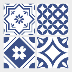 indigo seamless tiles
