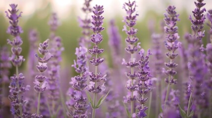 Naklejka premium Lavender field in the summer