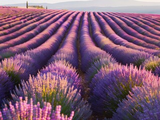 Obraz premium Lavender field in the summer