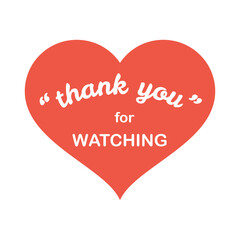 A vibrant end screen design vector with a "Thank You for Watching" message.