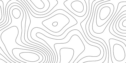 Lines Topographic contour lines vector map seamless pattern. Geographic mountain relief diagram line wave carve . Topo contour map design .Vector illustration, contour lines vector mapseamless pattern