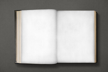 Antique book png mockup, transparent pages