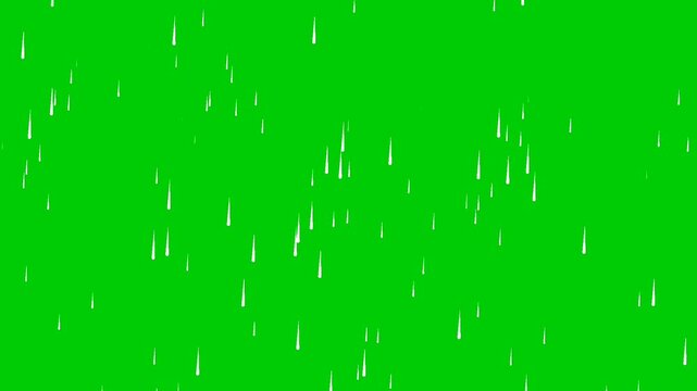 Animation of falling rain water
