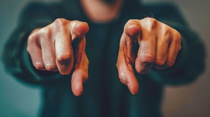 Fingers Pointing. Two Men Accusing Each Other with Pointing Fingers in Argument Concept