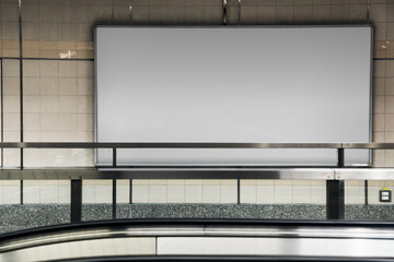Obraz premium Billboard png mockup, advertising sign in realistic design