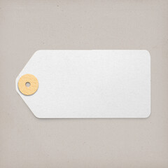 Vintage paper label mockup png transparent, business branding