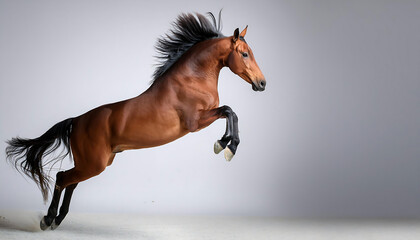 Majestic Jumping Horse in Motion