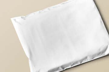 Obraz premium Mailer bag png mockup transparent, shipping product packaging design