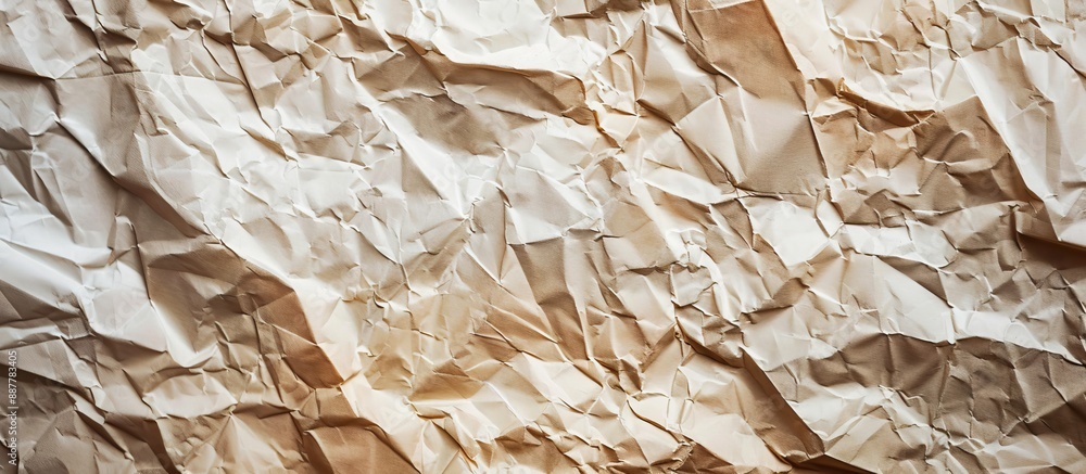 Aufkleber Texture and background of crumpled paper material with copy space image