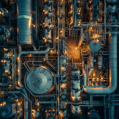Top View of the Industrial Plant