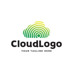 Fototapeta premium Creative cloud vector logo design template