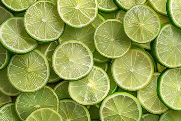 Fresh Sliced Limes Background