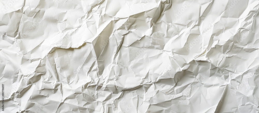 Aufkleber white paper texture with an aged crumpled surface as the backdrop perfect for a copy space image