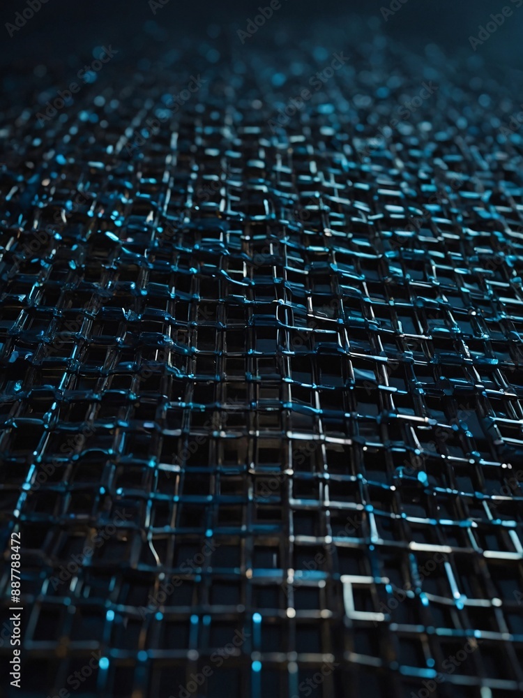 Poster technological and scientific abstract background. grid network with geometric forms