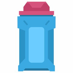 Body wash gel for man vector cartoon illustration isolated on a white background.