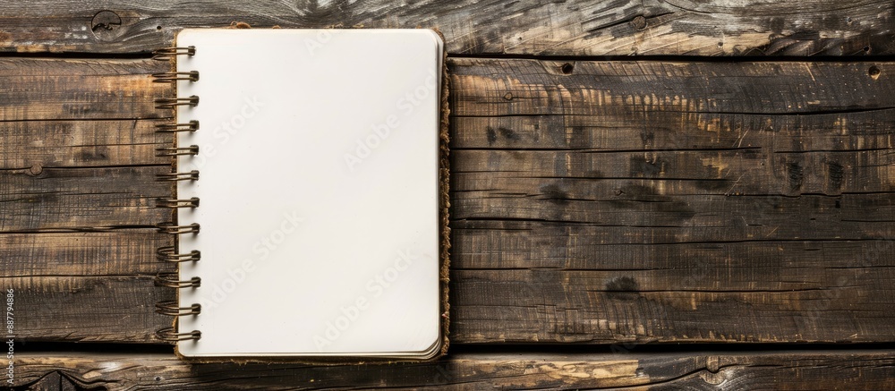 Poster A professional photograph featuring a notebook pad with ample copy space image