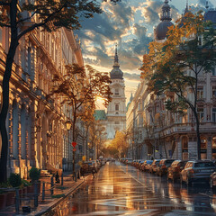 Fototapeta premium Tourist attractions in various countries