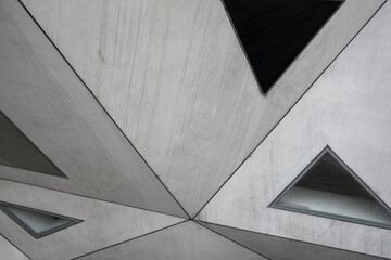 Fototapeta premium Modern architectural abstract with geometric lines and shapes 