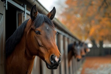 Obraz premium Horse in a Stable