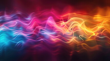 Fototapeta premium Blurred abstract background with colorful lighting