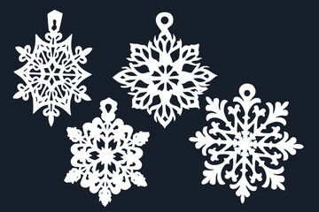 Christmas Snowflock wall decor 