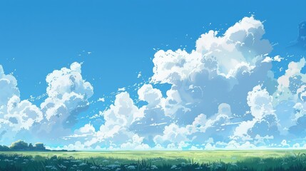 Fototapeta premium Cloudless afternoon sky