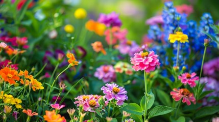 Fototapeta premium Explain the benefits of having flowers in your garden.