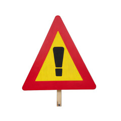  Attention Caution sign with exclamation mark