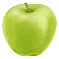Green apple fruit png sticker, healthy food, transparent background
