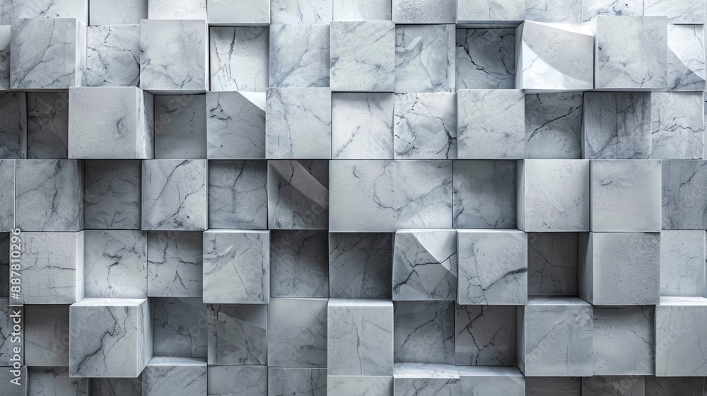 Poster background made of marble blocks