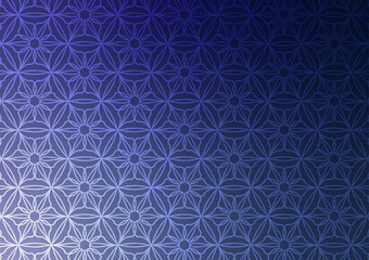 Fototapeta premium Blue pattern flower geometric soft background