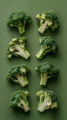 Broccoli top view