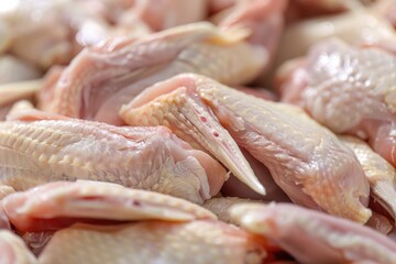 Fresh Chicken. Raw Meat and Poultry with White Background for Fresh Fillet